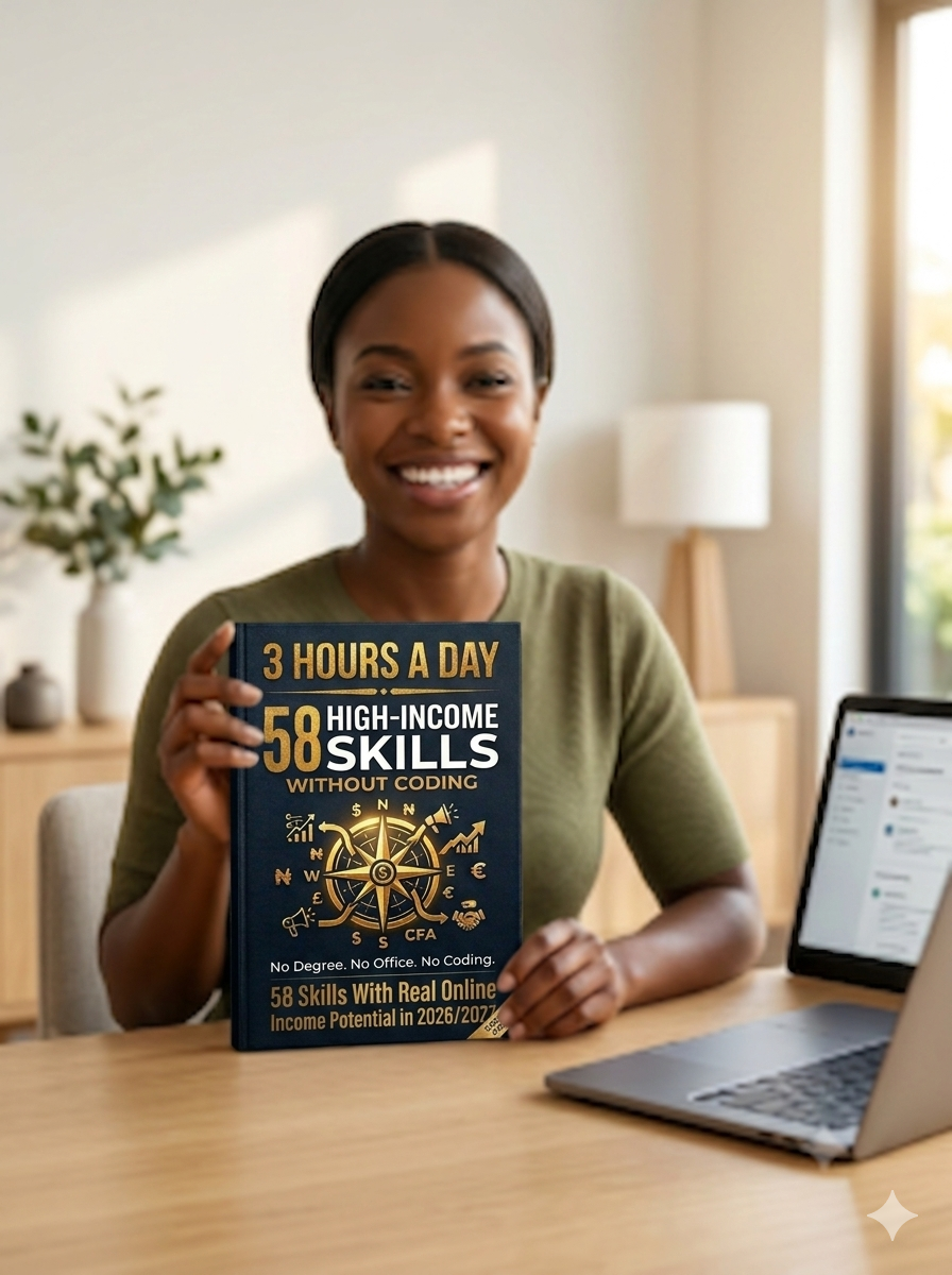 African woman holding 3 Hours A Day guide